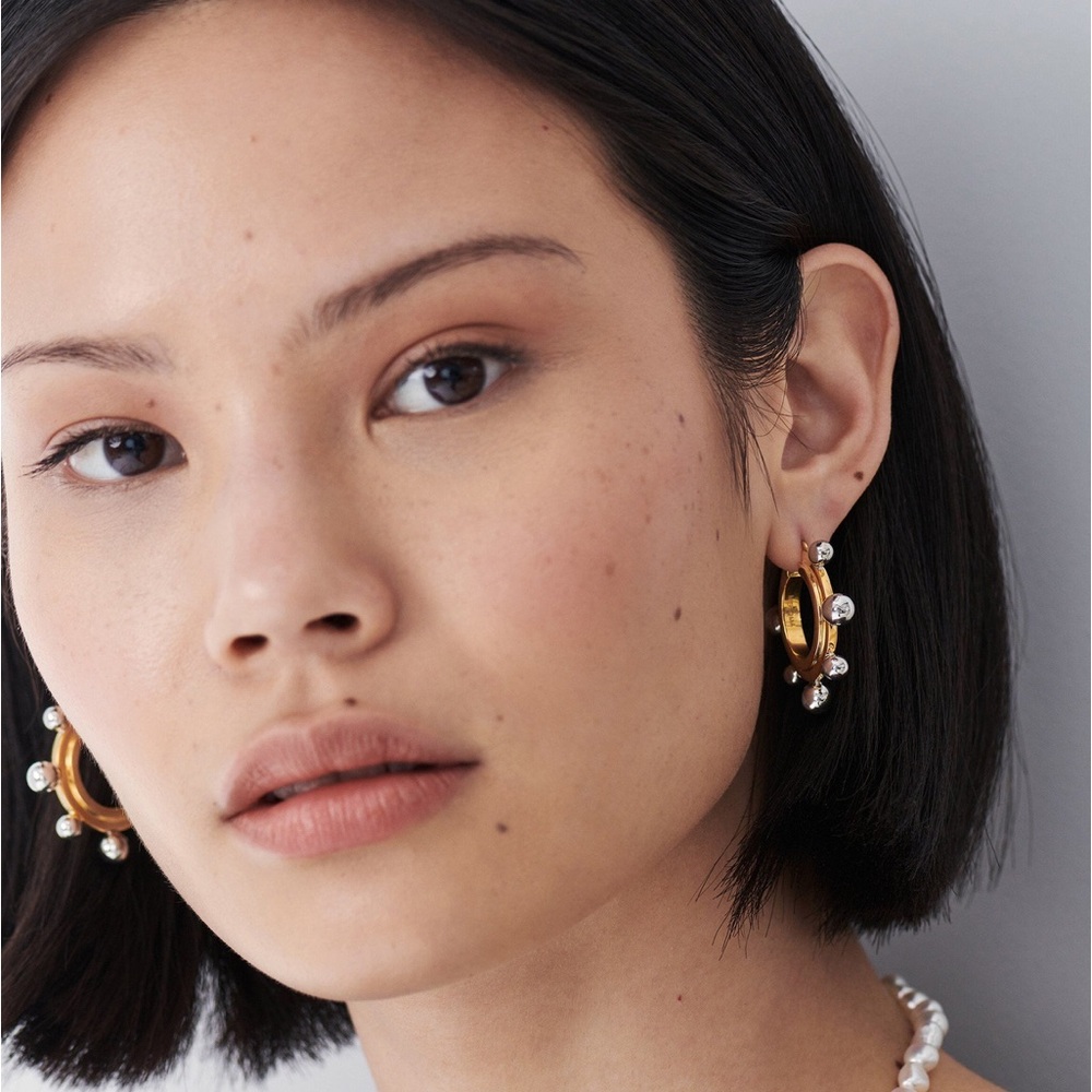 Missoma Two Tone Hoop Earrings